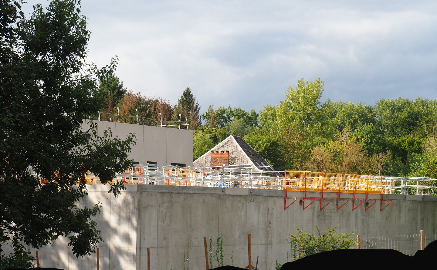 Construction of pumping station near the resort parking lot, 2022-09-15