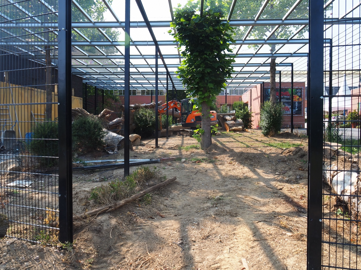 Construction of Sri Lankan leopard exhibits (Aug 28th, 2018)