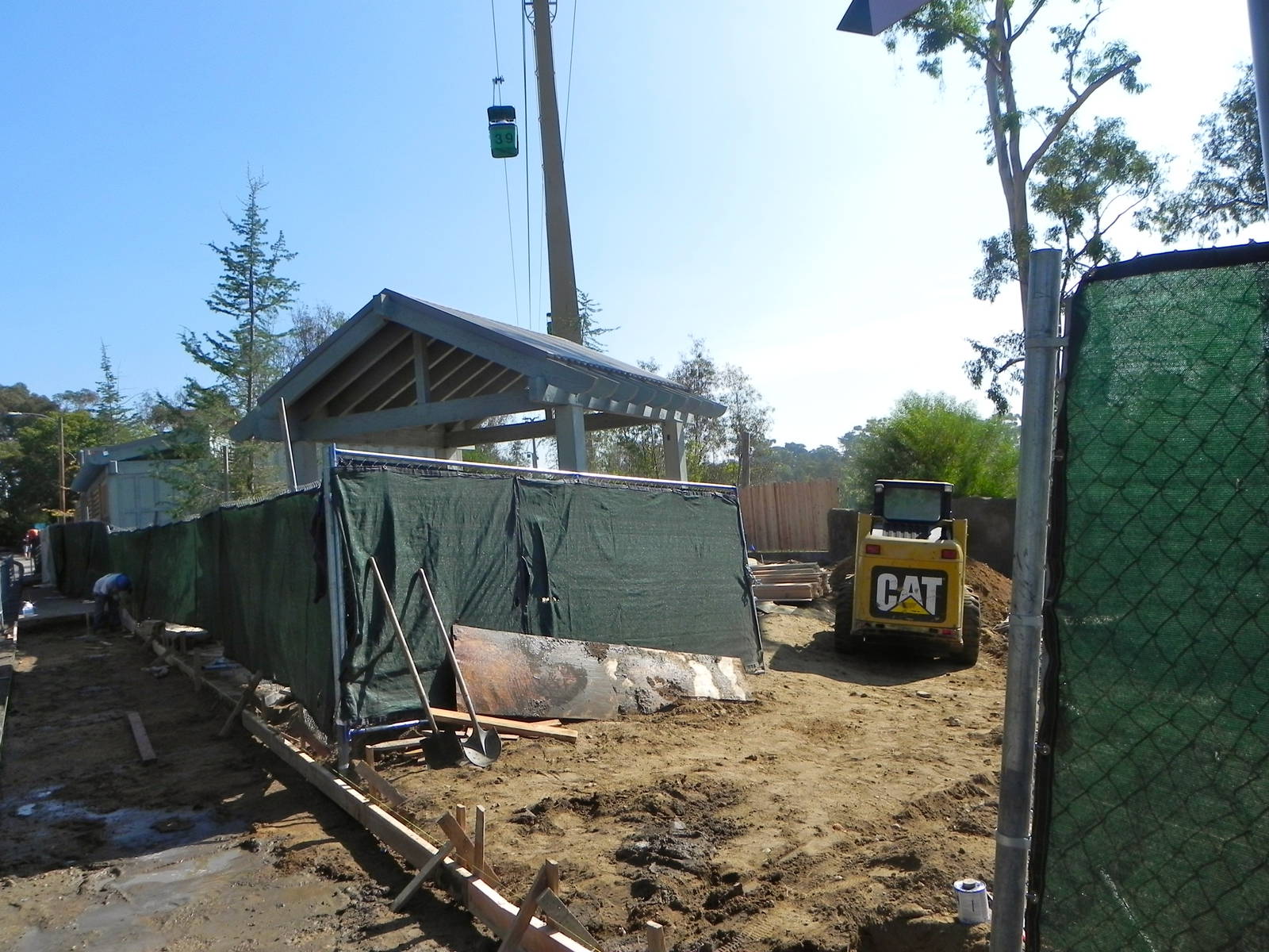 Construction of the new 4D theater.