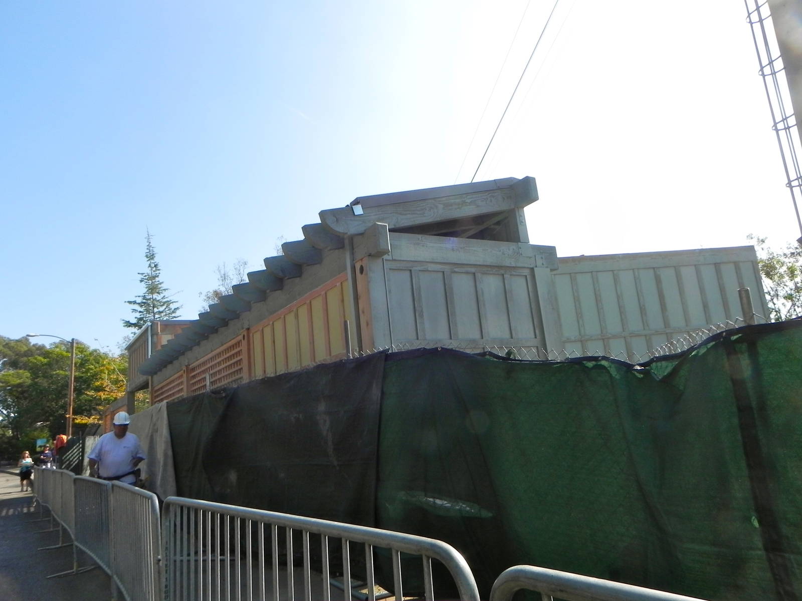 Construction of the new 4D theater.