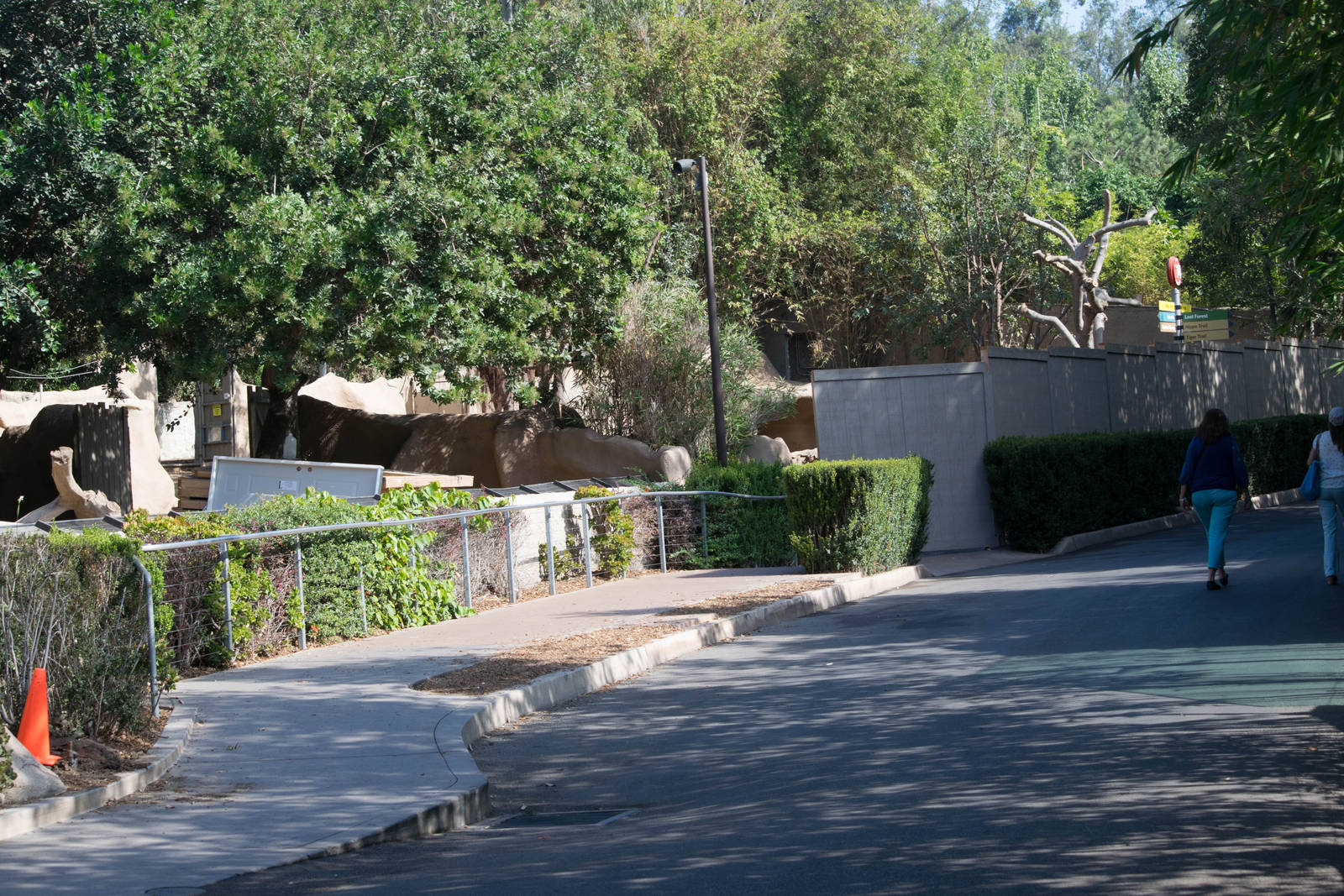 Construction of the new Amur and snow leopard exhibits.