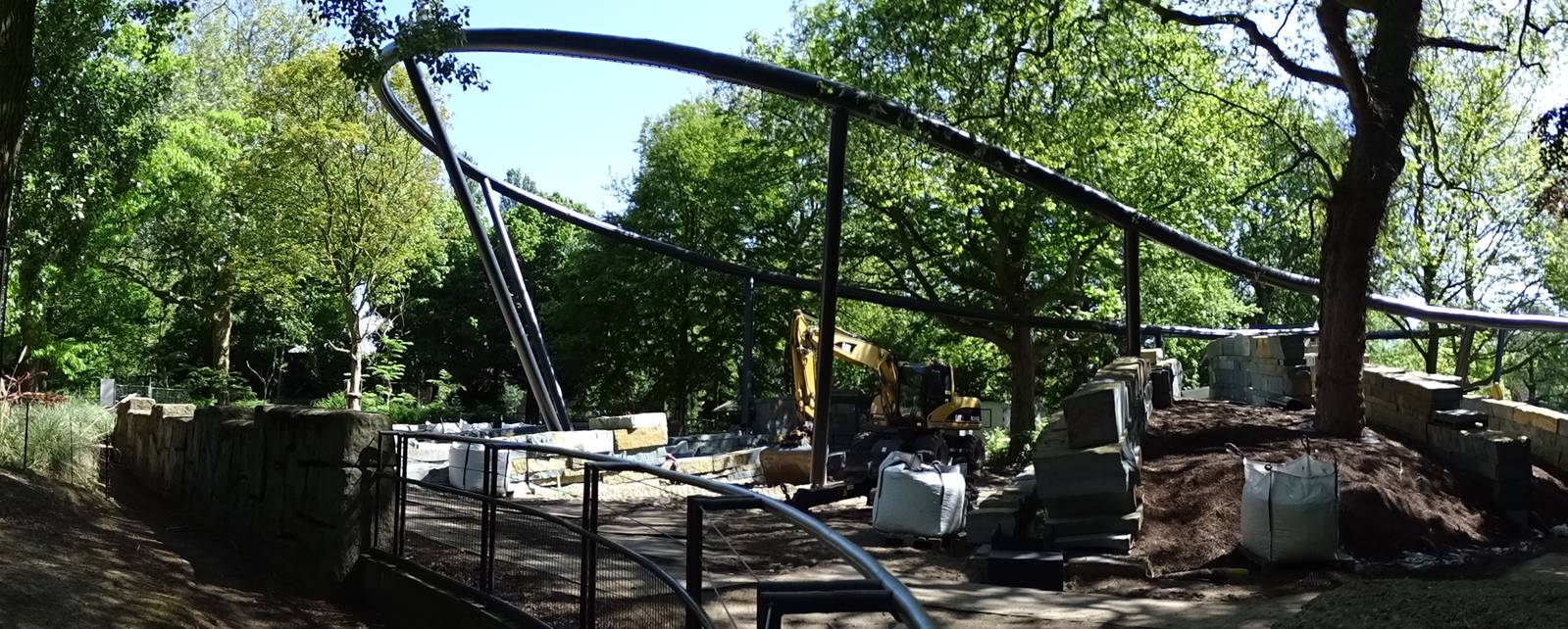 Construction of the new Jaguar enclosure