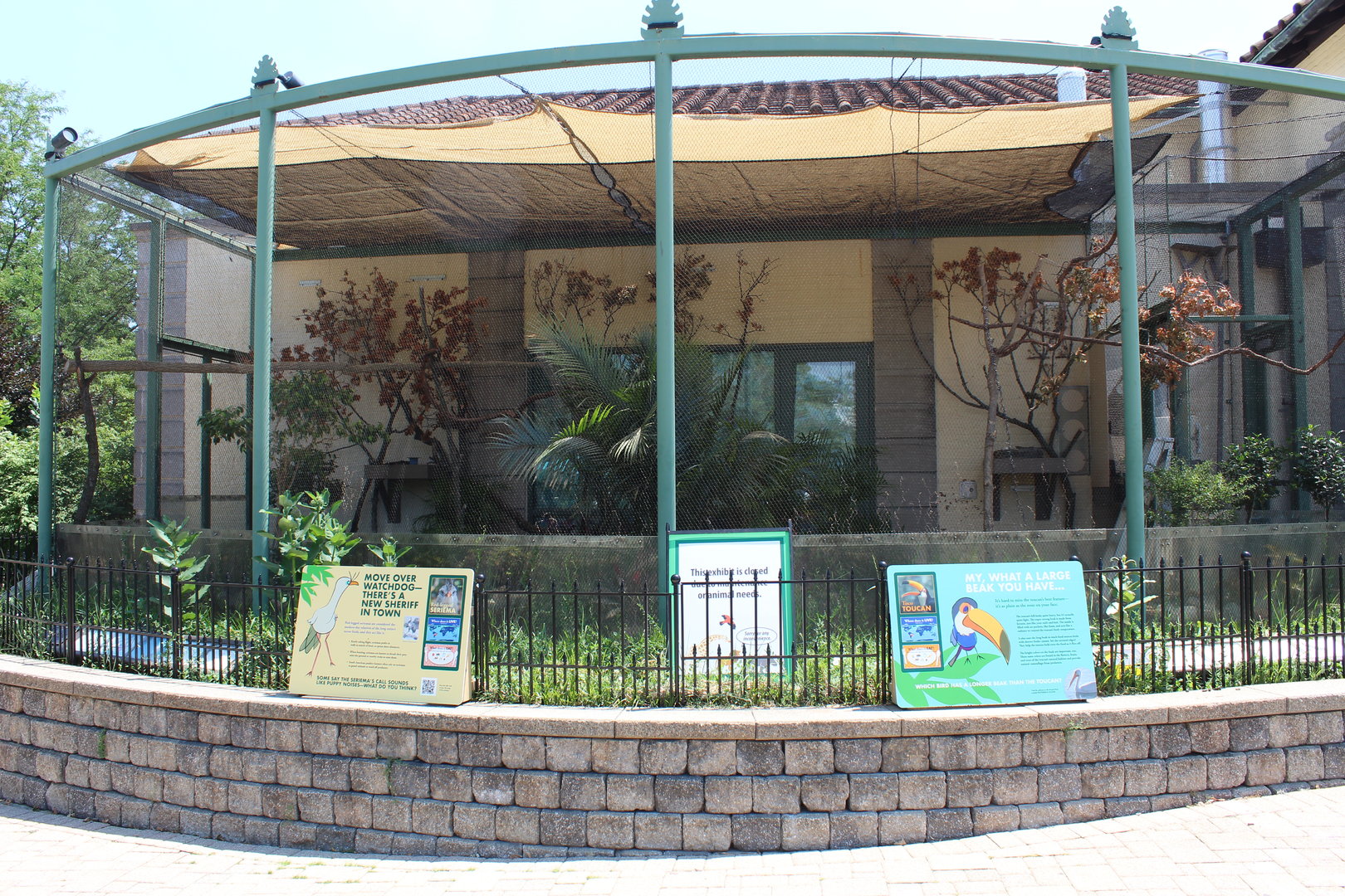Construction of Upcoming Toco Toucan and Red-legged Seriema Aviary - Hamill Family Play Zoo