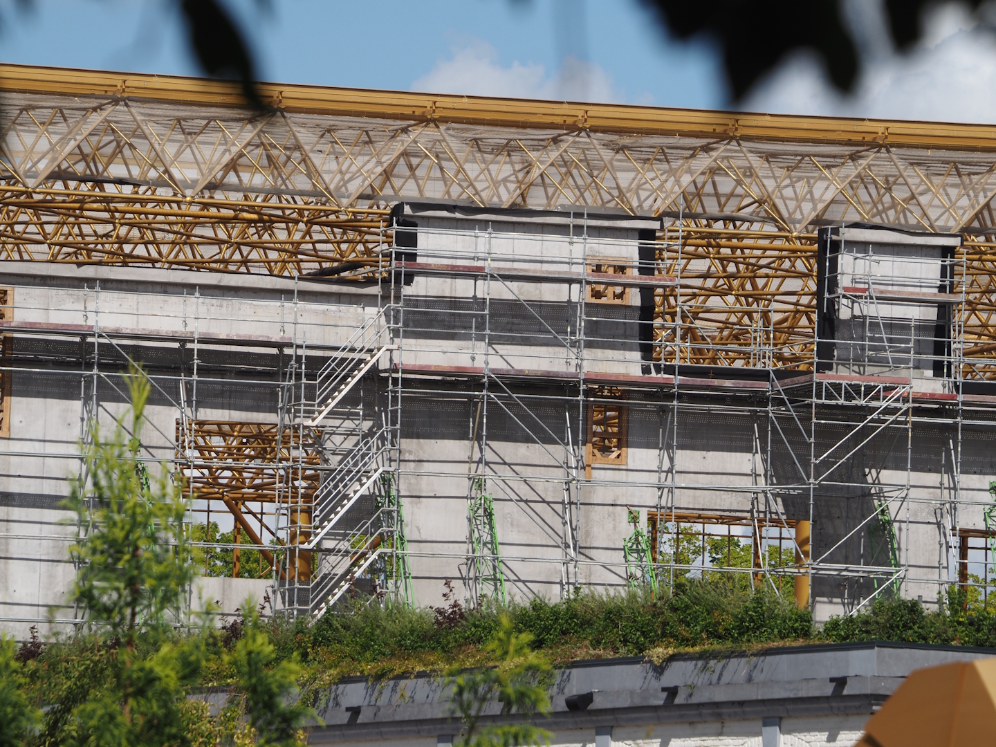 Construction of water park Laguna, between The Sanctuary and the entrance gallery, 2025-09-01