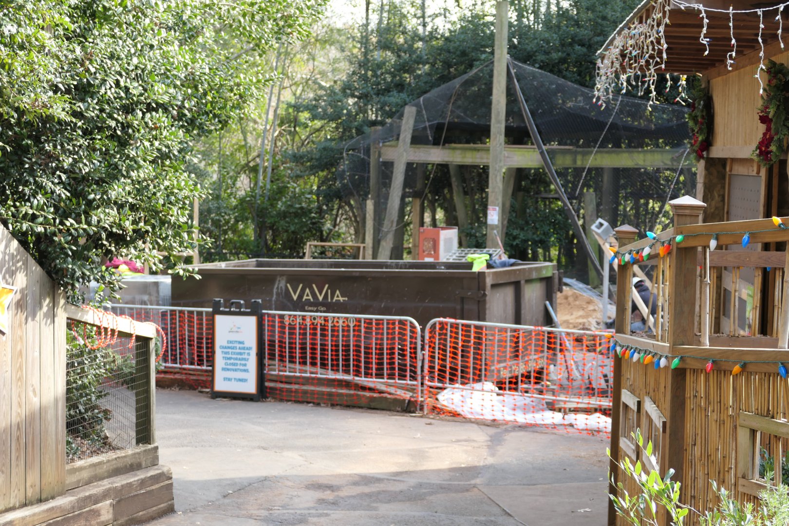 Construction ongoing in Asia section