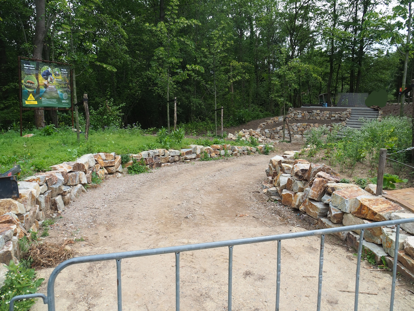 Construction site for new South American primate and bush dog area - New access road?, 2023-07-18