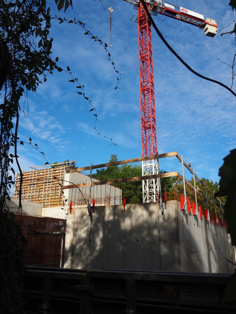Construction site for the new bonobo building