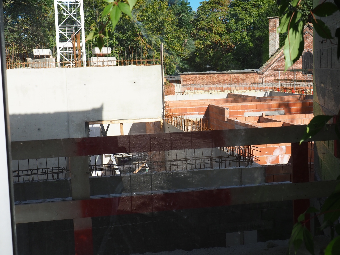Construction site for the new bonobo building