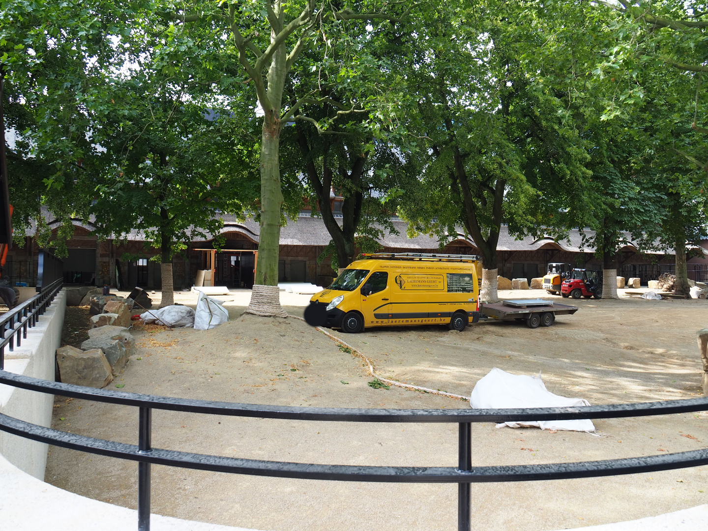 Construction site White rhinoceros paddock, 2020-06-28