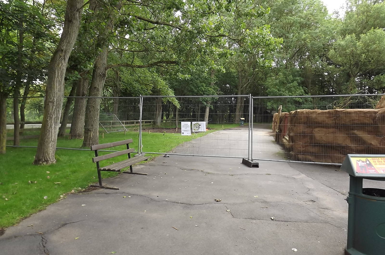 Construction work at Blackpool Zoo 14/07/12