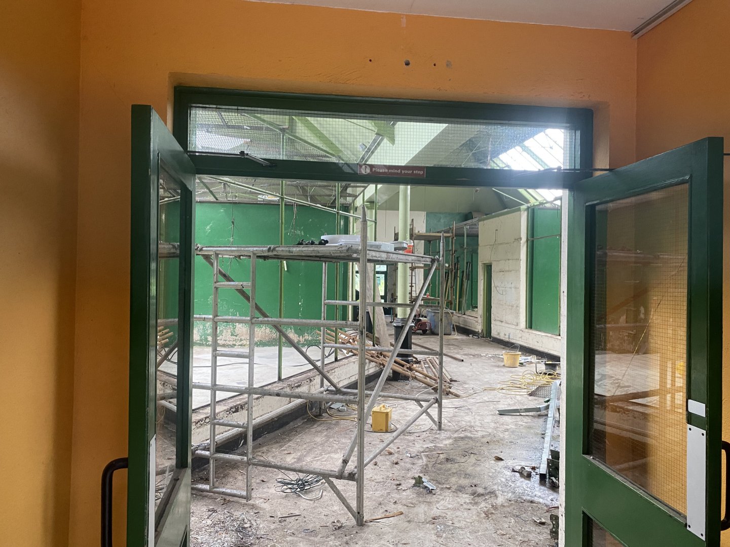 Construction work in South America house