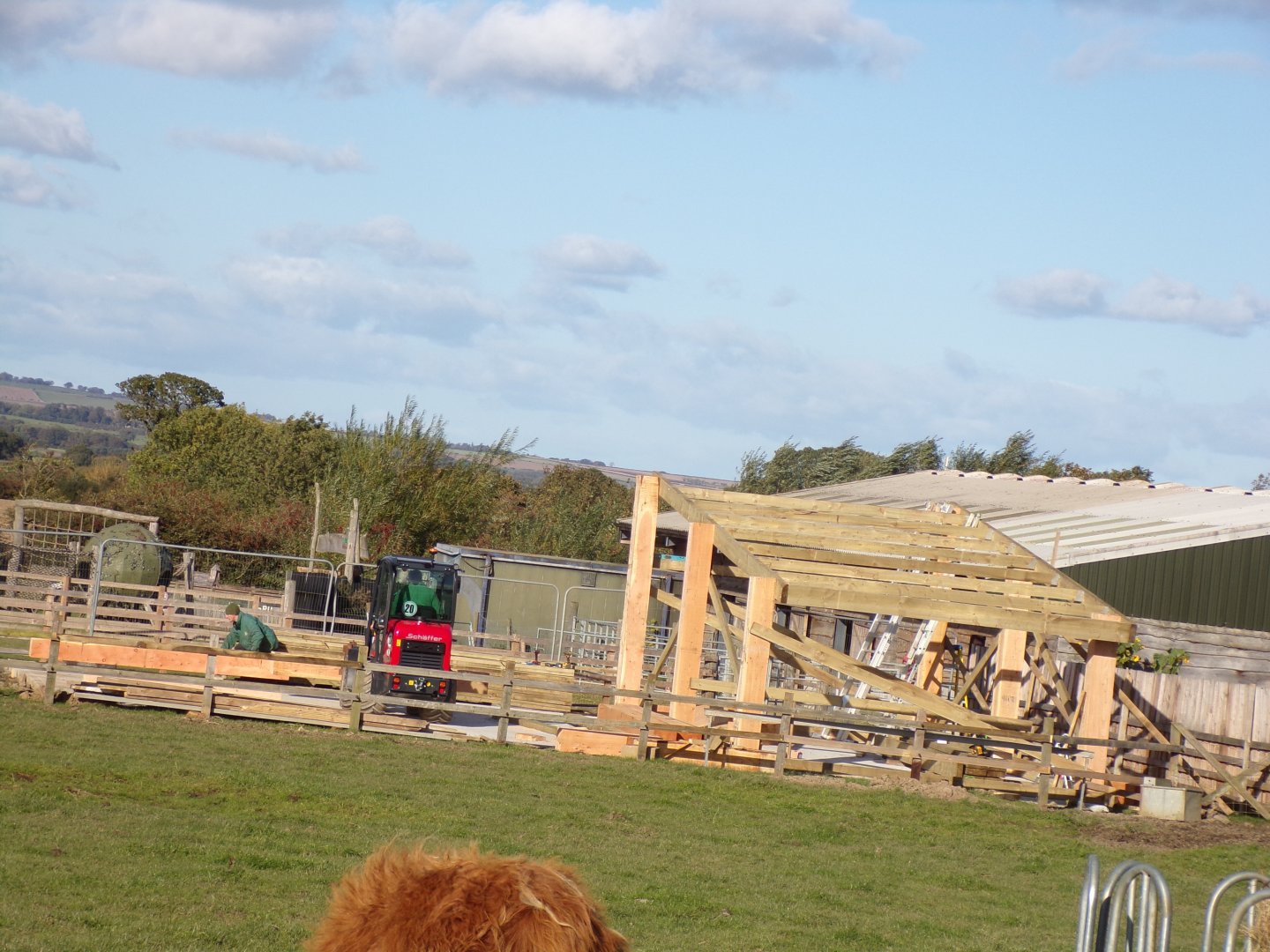 Construction work near farm area 14.10.23