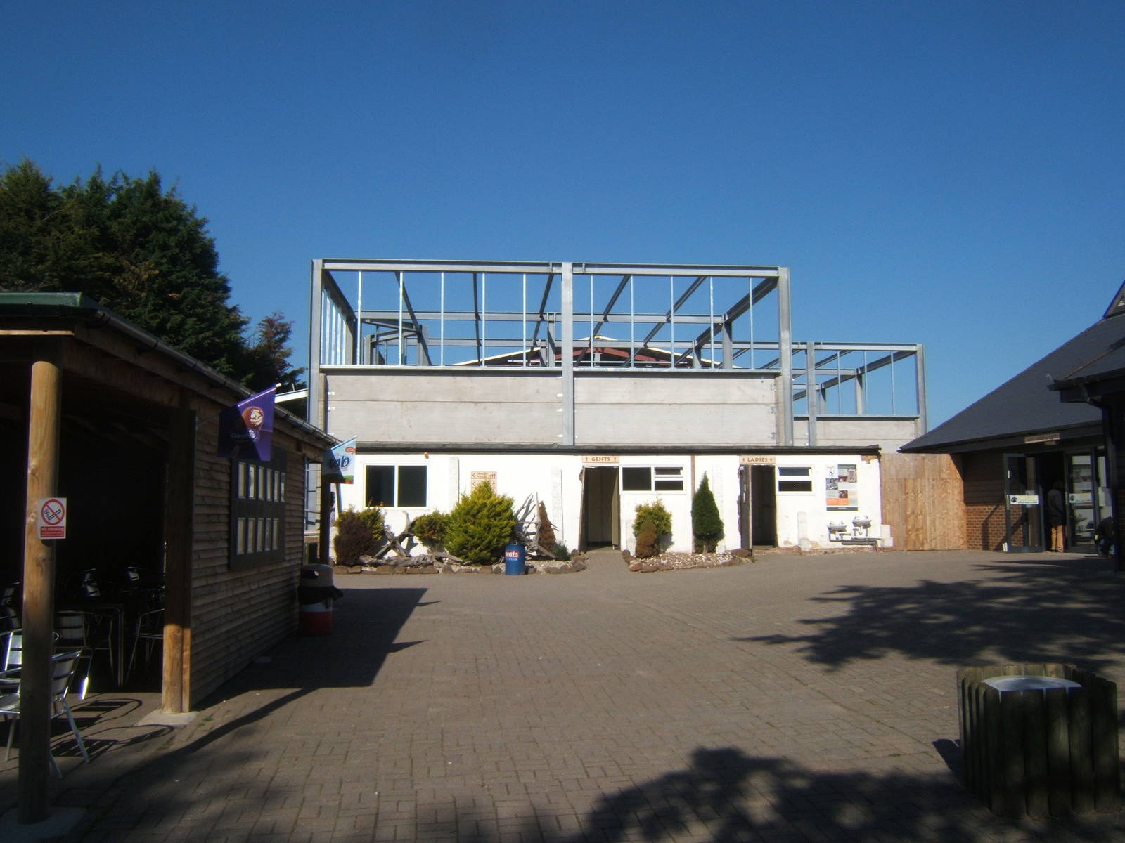 Construction work on Chimp House