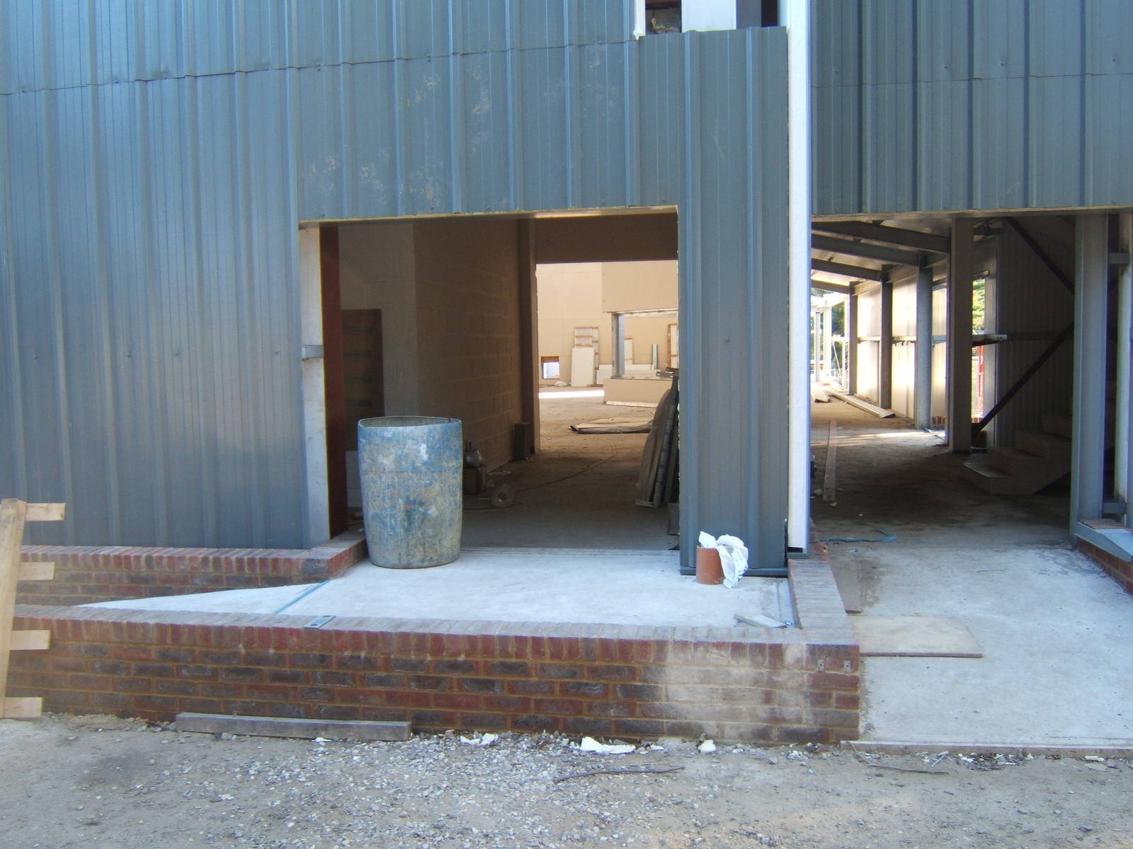 Construction work on Chimp House