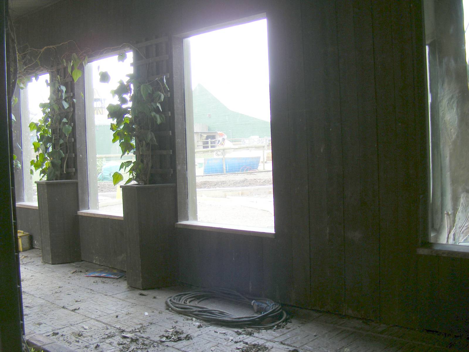 Construction work on the Lory Landing exhibit at Drusillas Park, 20 March 2