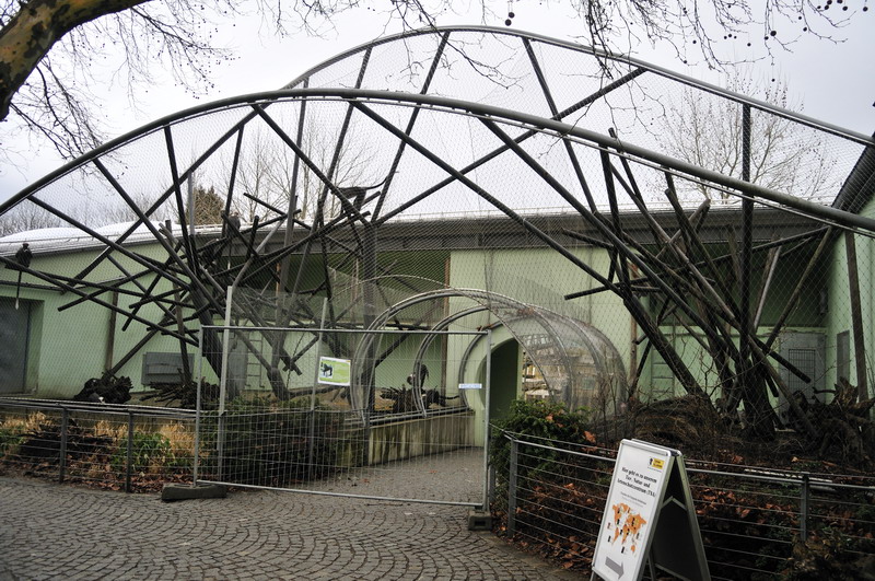 Construction works at the monkey tunnle at munich