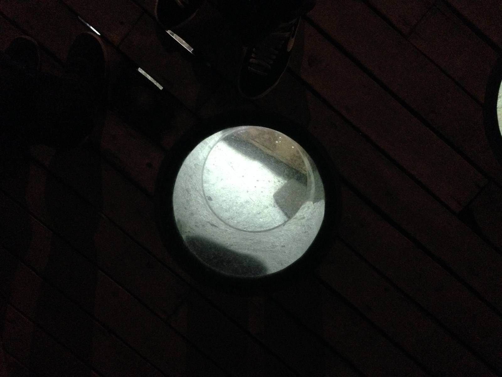 Coral Cave Floor Viewing Port Holes at Blue Planet Aquarium - 05/10/2013