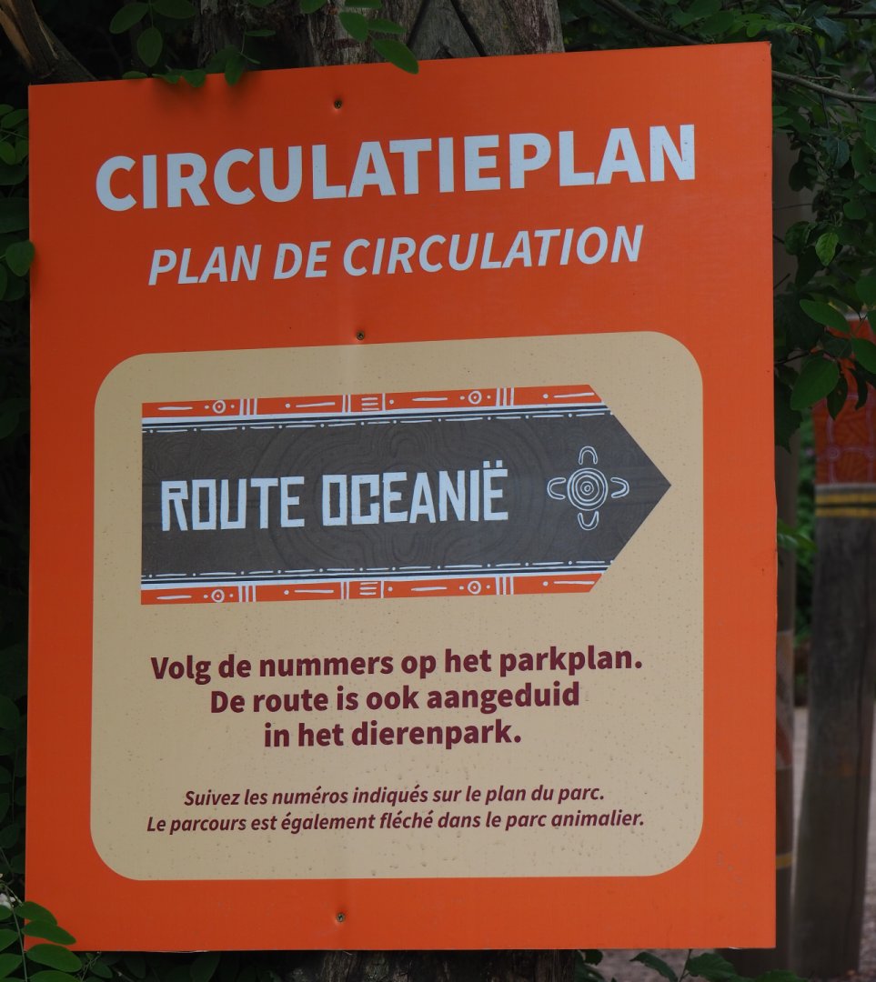 Covid-19 circulation plan signage - Oceania section, 2020-05-23