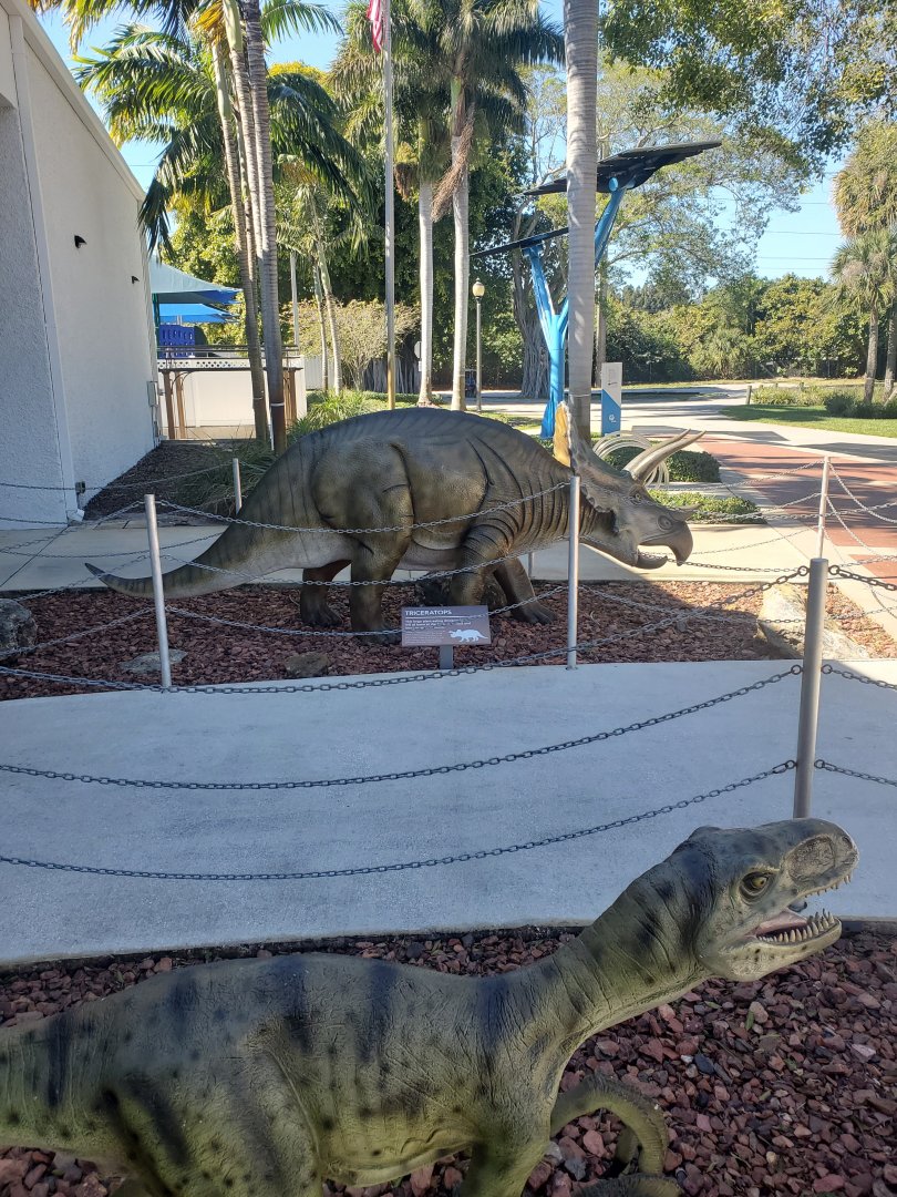 Cox Science Center & Aquarium (2021) - Outdated Dinosaur Statues