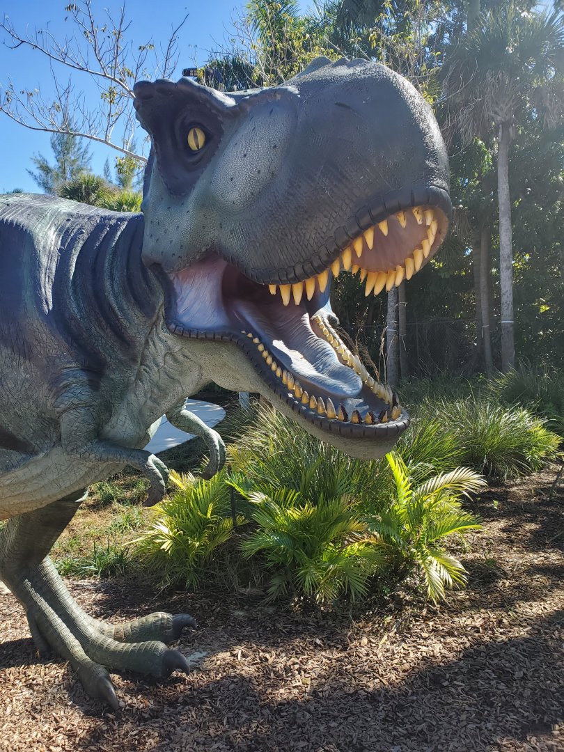 Cox Science Center & Aquarium (2021) - Outdated Dinosaur Statues