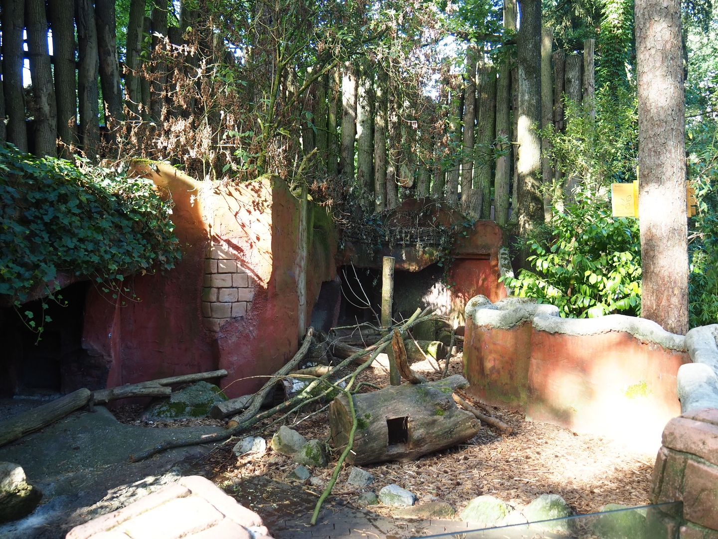Coypu or nutria exhibit