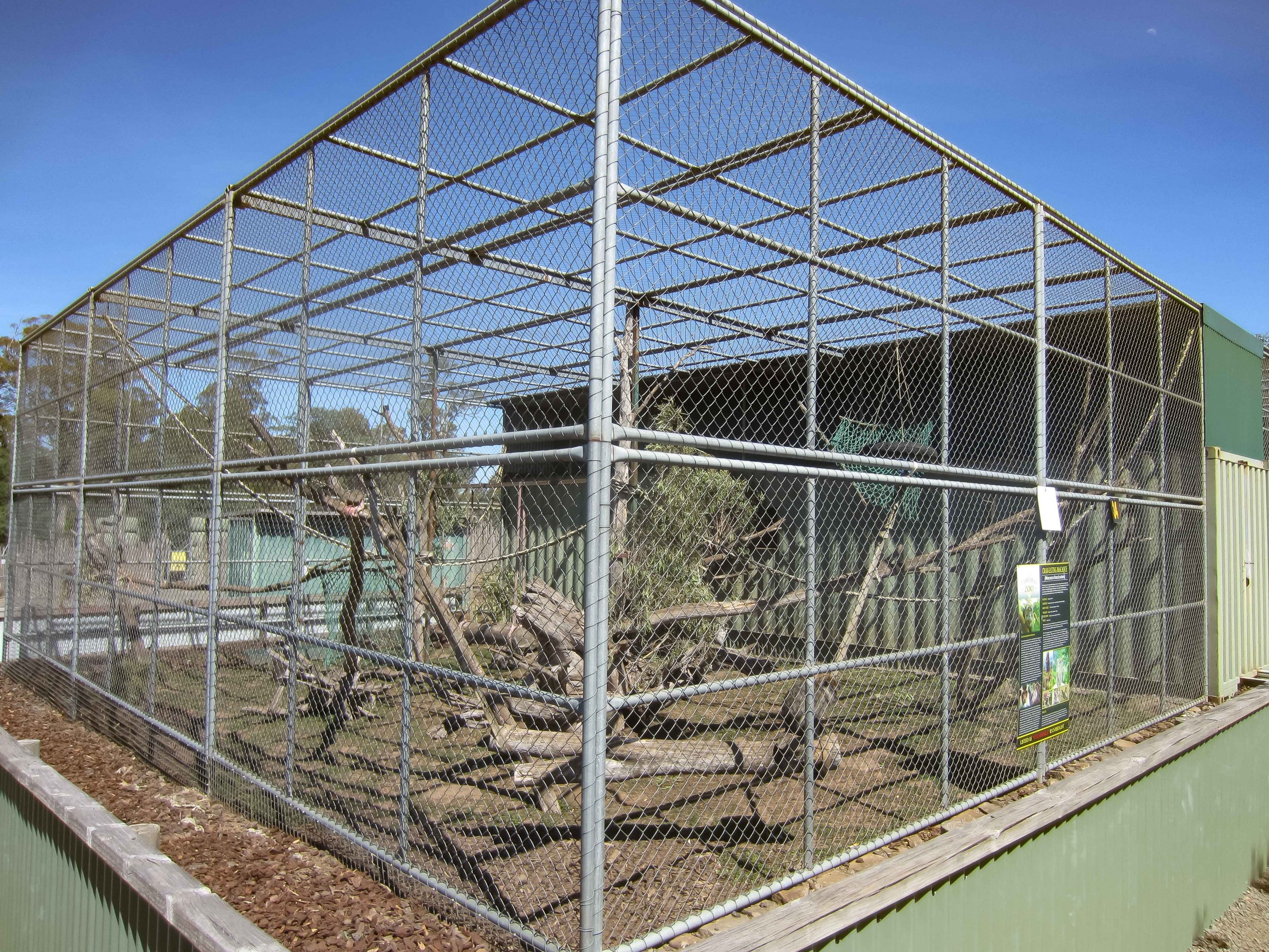 Crabeating Macaque cage