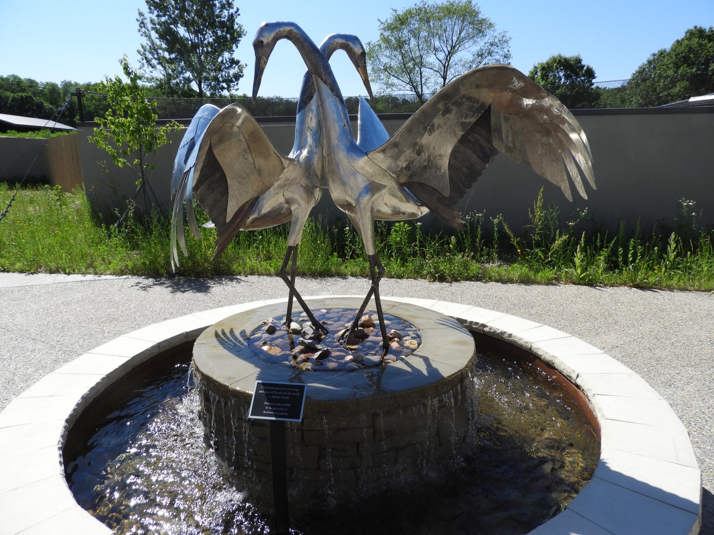 Crane Fountain at Cranes and Culture Plaza - New in 2021
