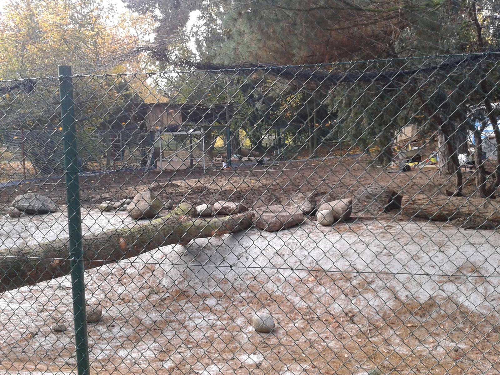 Cranes' aviary - construction site