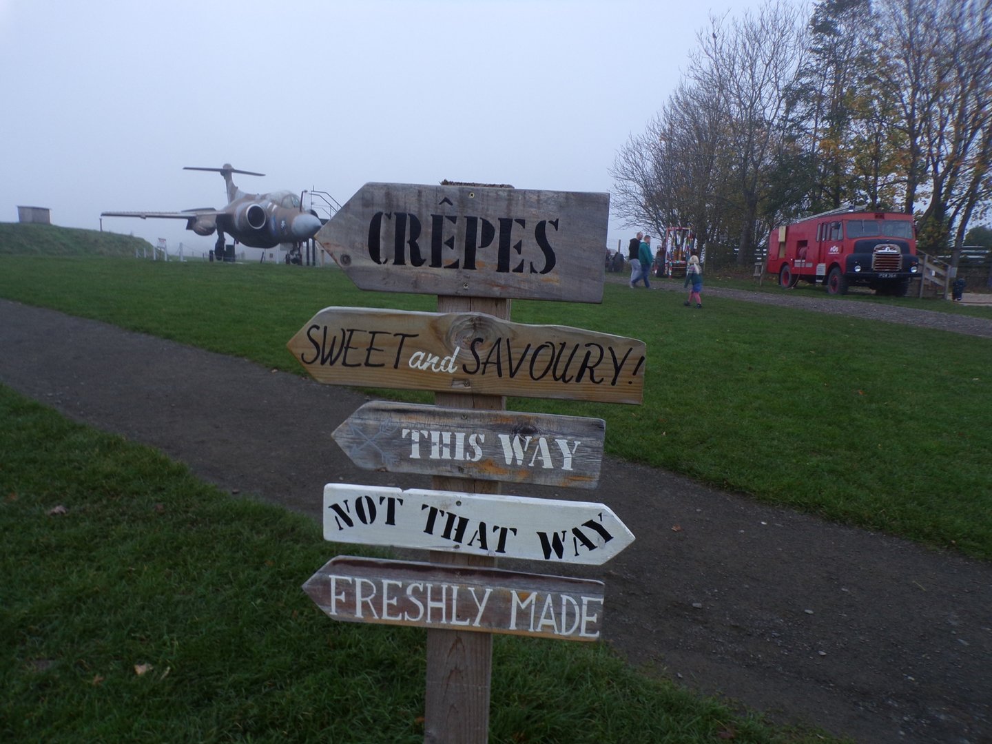 Crepe stall sign