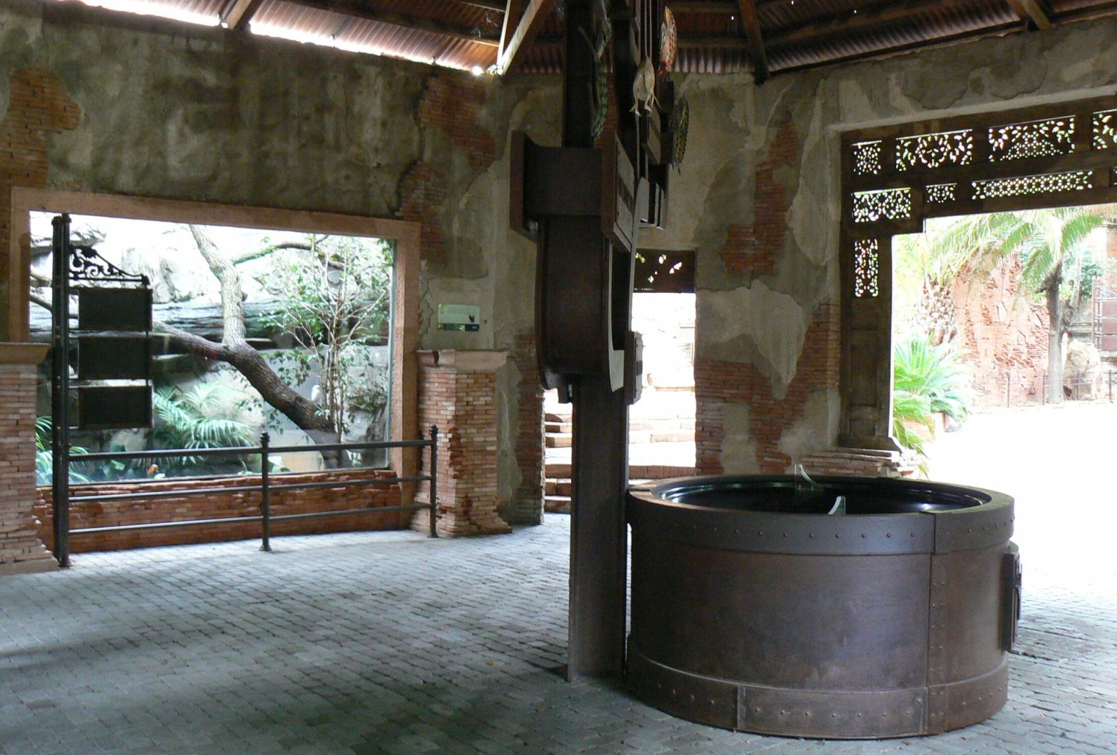 Crested partridge exhibit