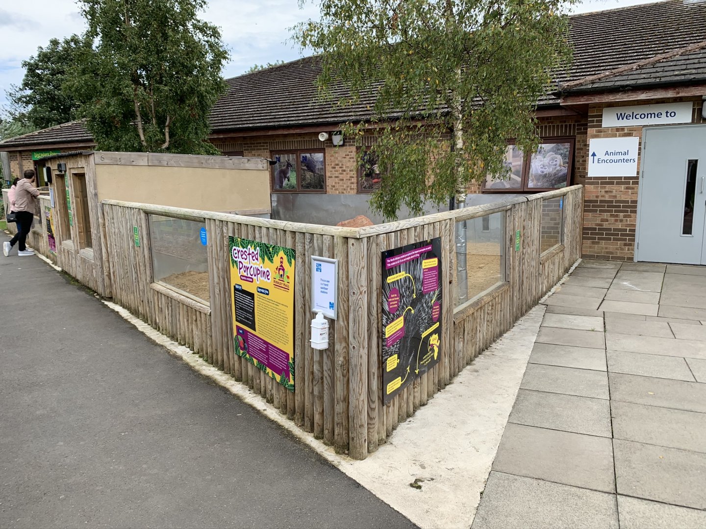 Crested Porcupine Enclosure at Northumberland College Zoo (2020)