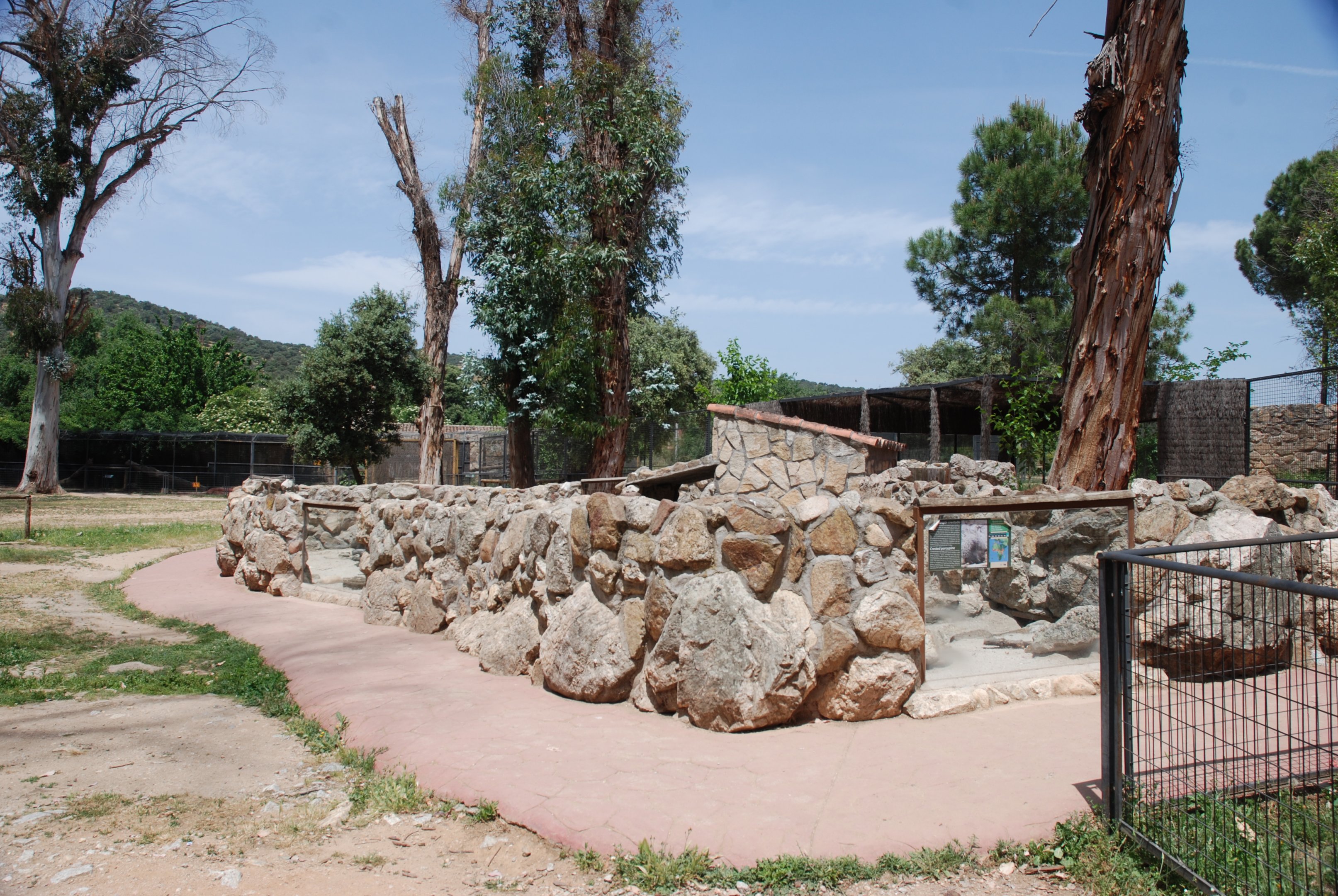 Crested Porcupine Enclosure at Safari Madrid, 19th May 2022