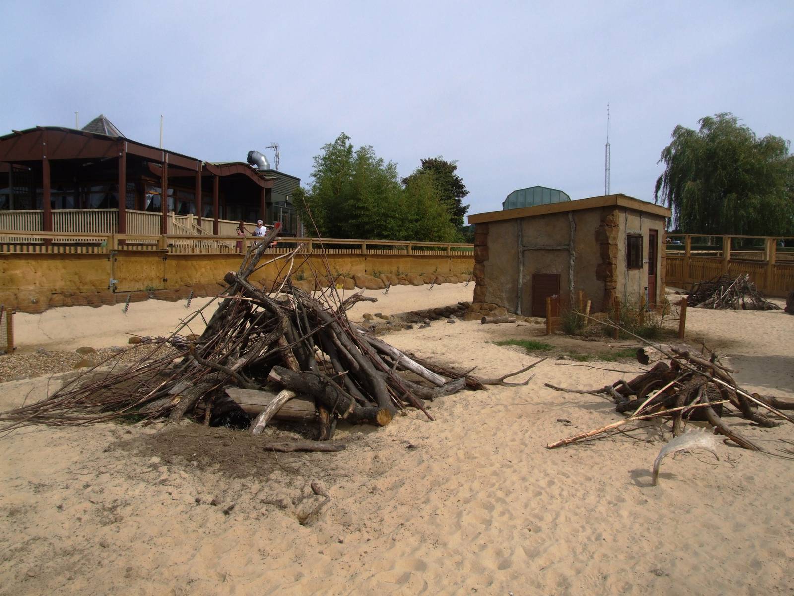 Crested Porcupine Enclosure at Woburn, 01/09/13
