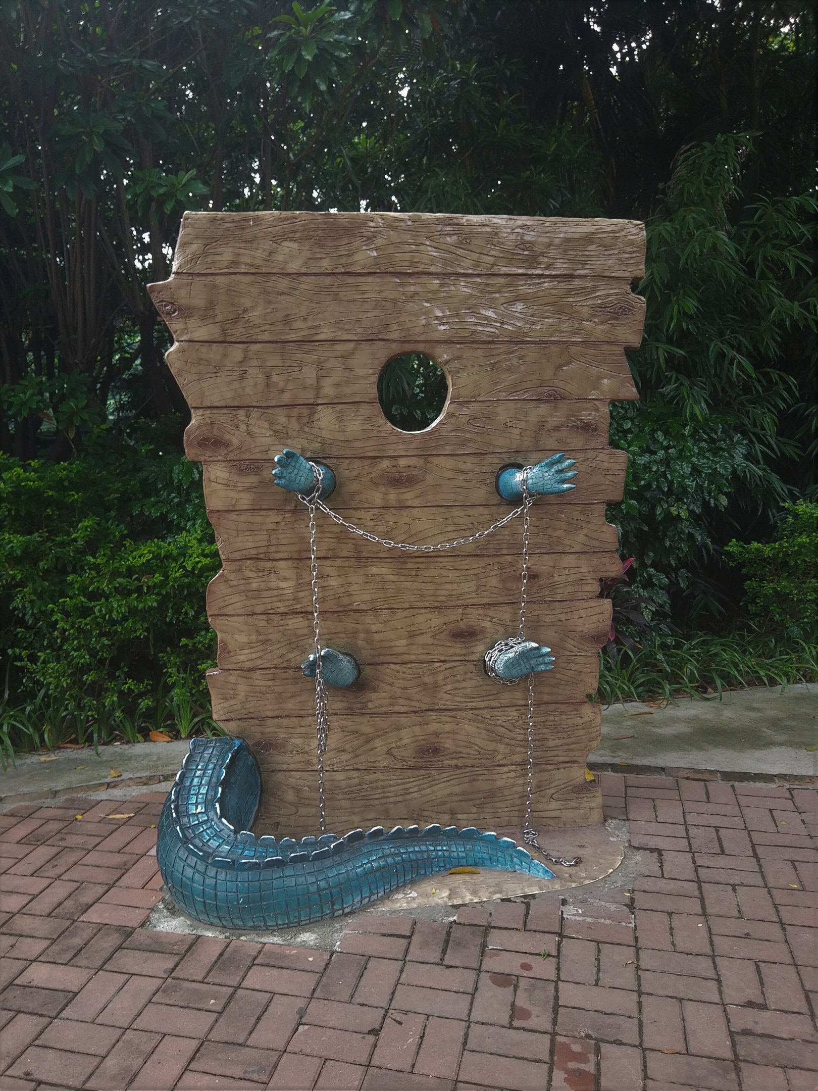 Crocodile-posing Interpretation