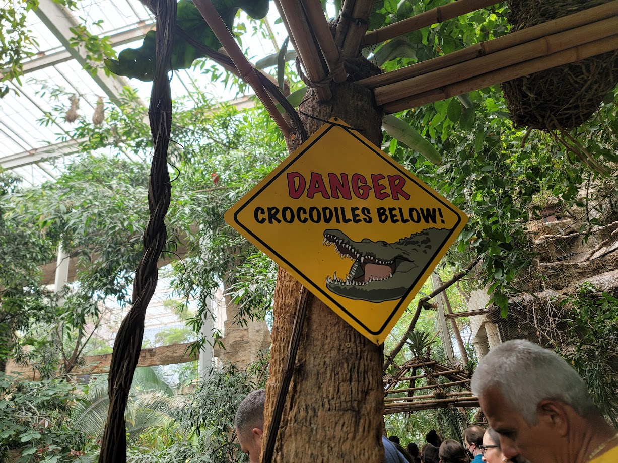 Crocodile Warning Sign
