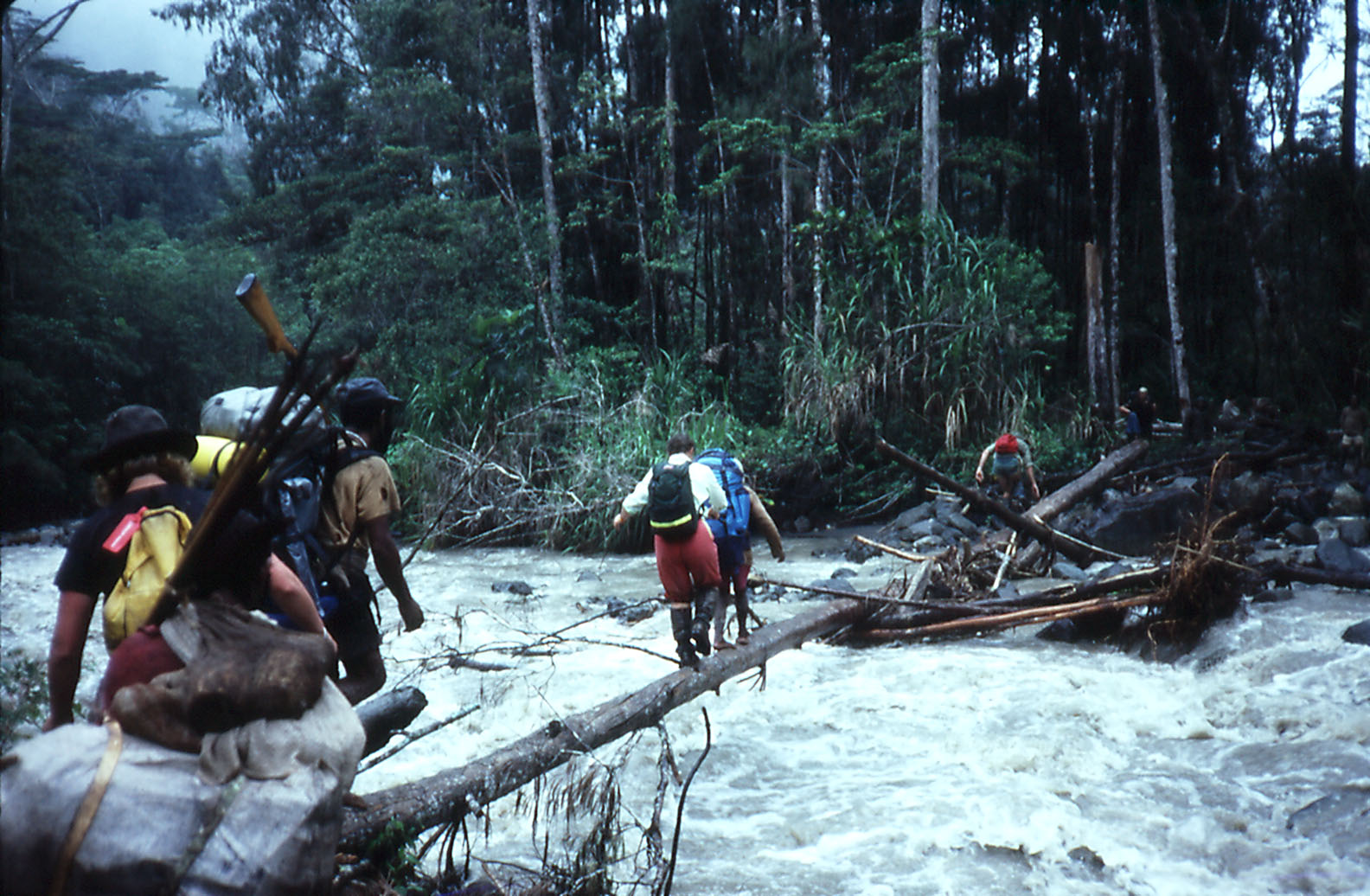 Crossing the Sol River - West Sepik Province, PNG