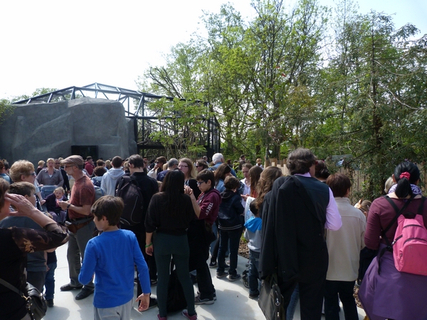 Crowds at the new zoo