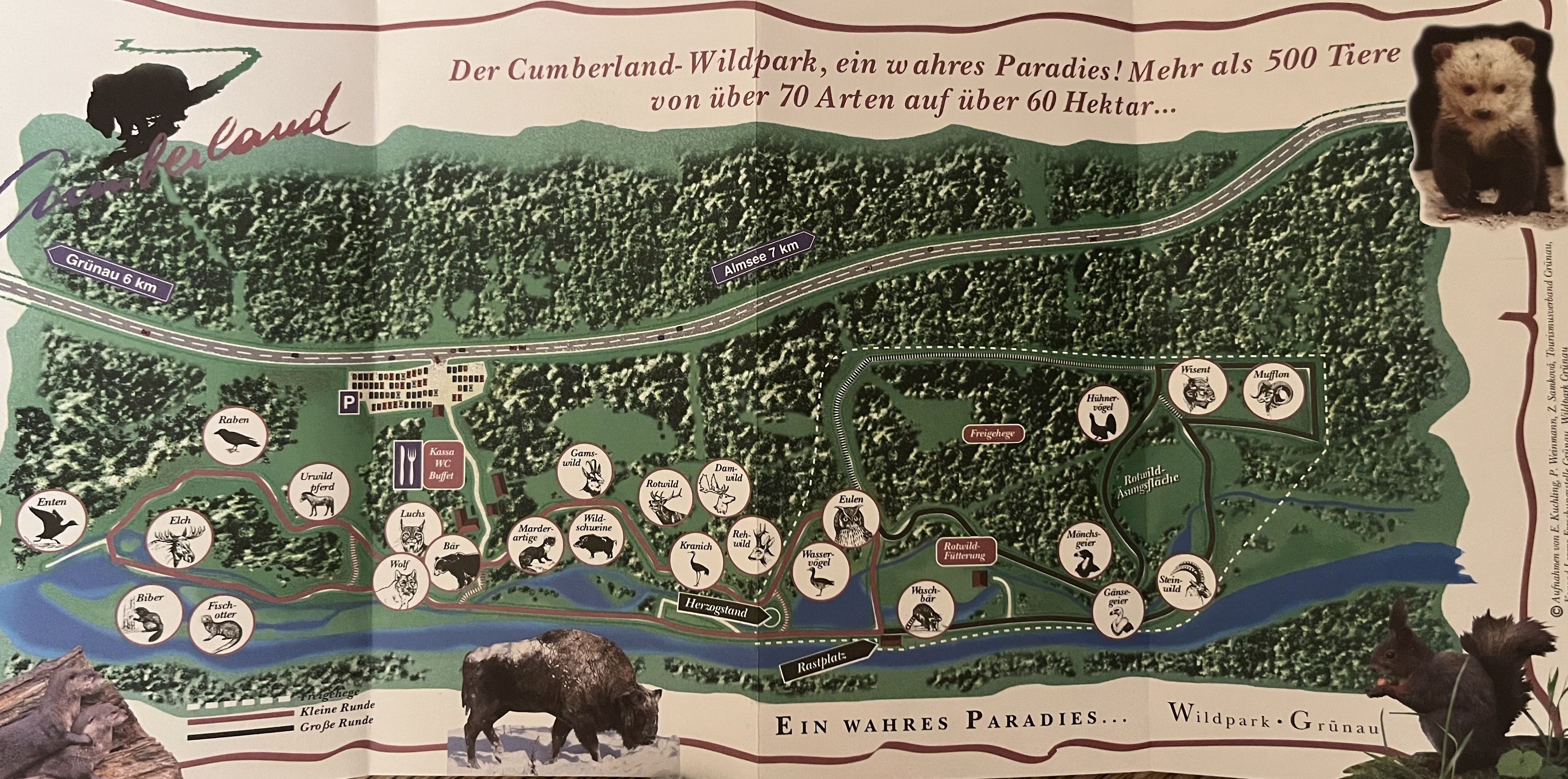 Cumberland Wildlife Park Map - undated