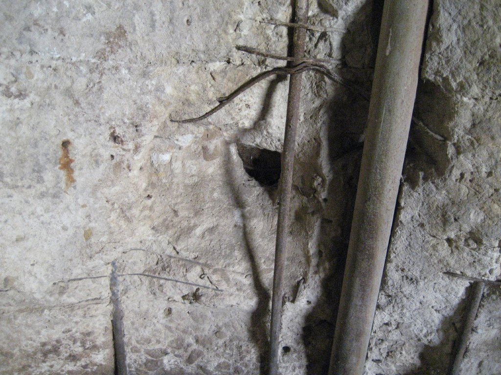 Damage to concrete in Elephant Temple