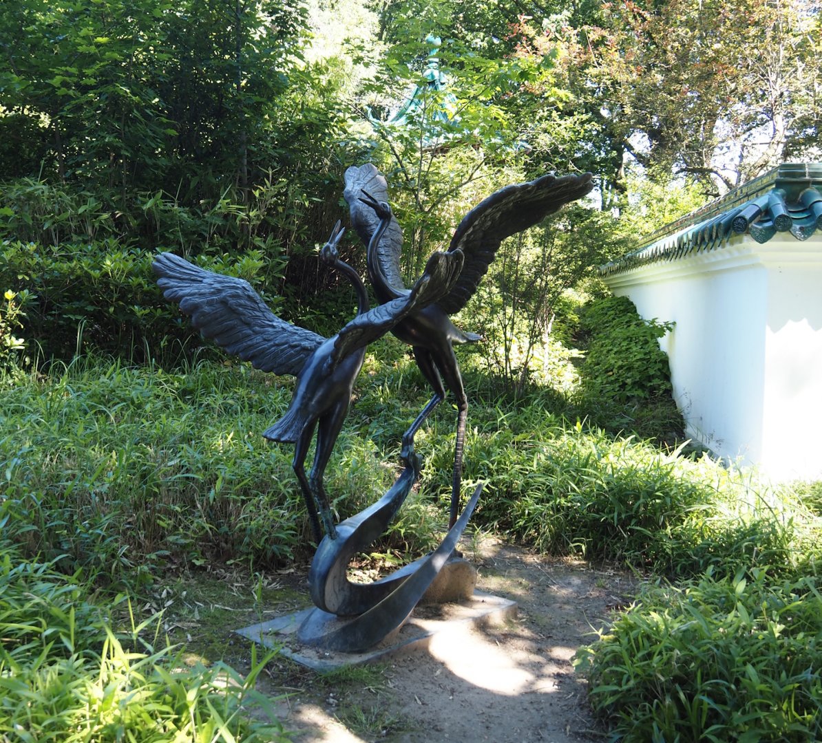 Dancing cranes statue, 2024-06-08