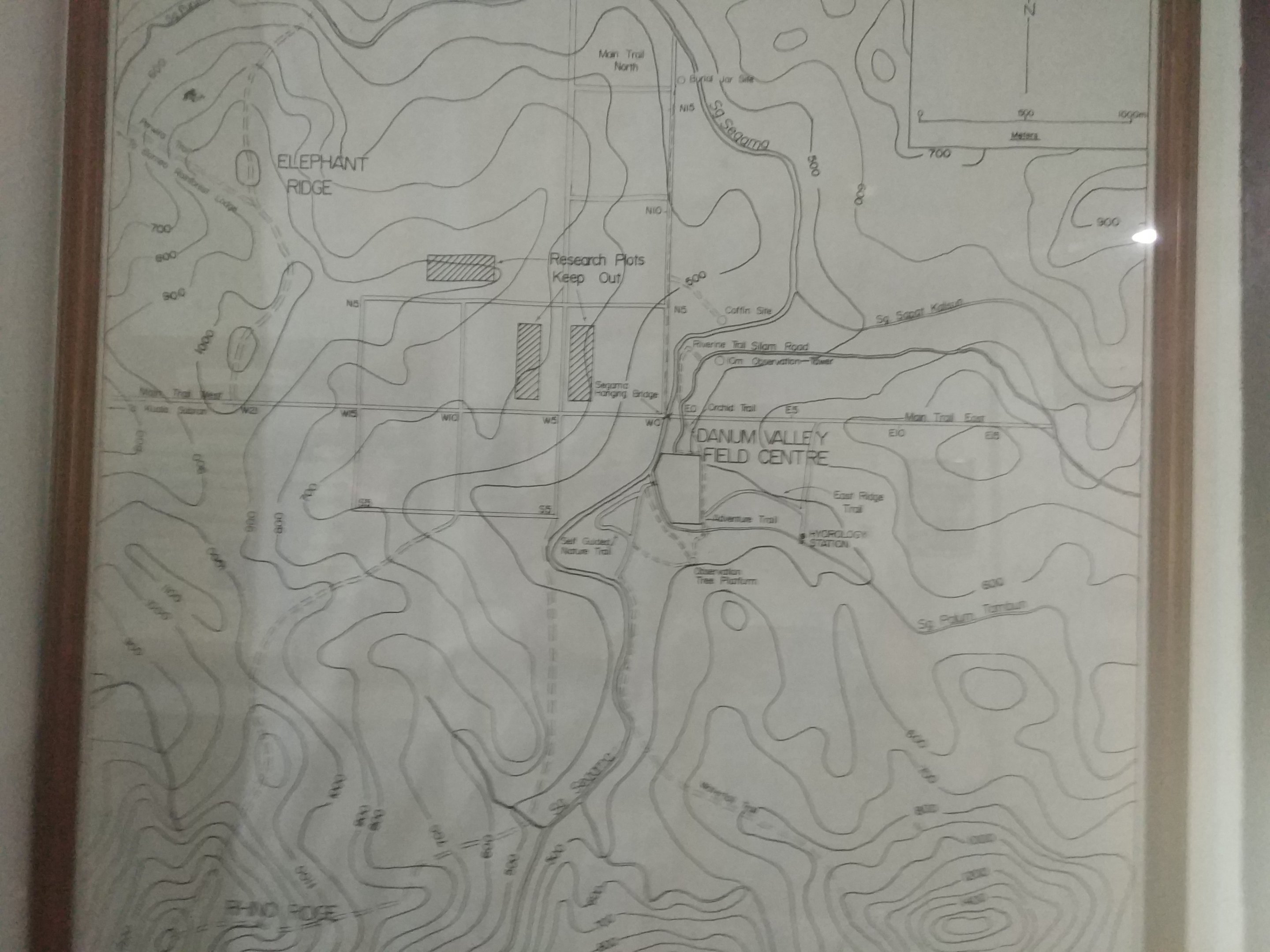 Danum Valley Field Centre map