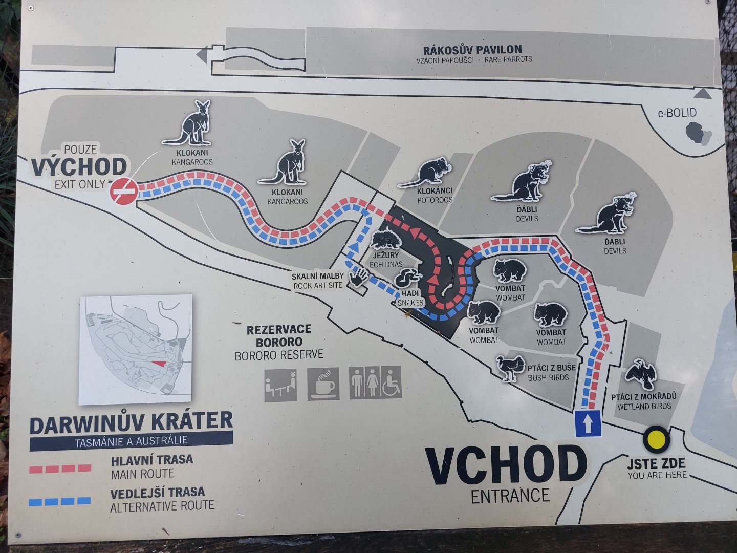 Darwin's crater - Map