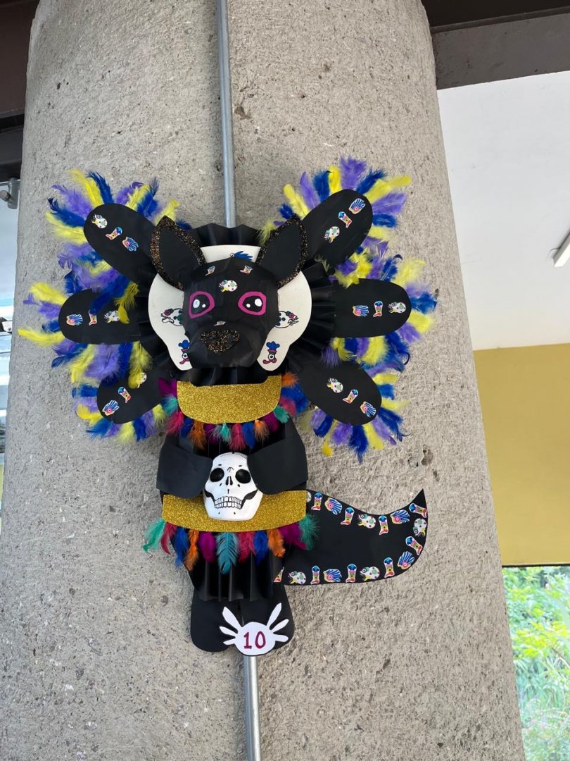 Day of the dead figure at Chapultepec zoo