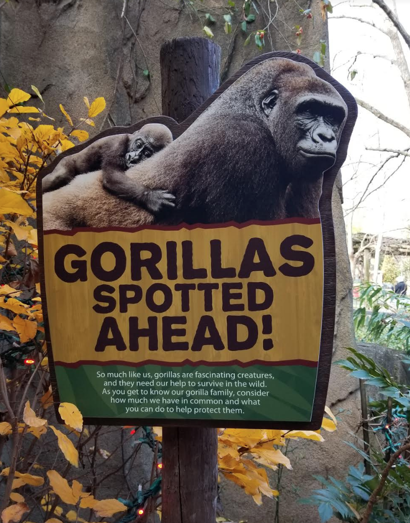 Dec. 2017 - Gorilla World - New Signage