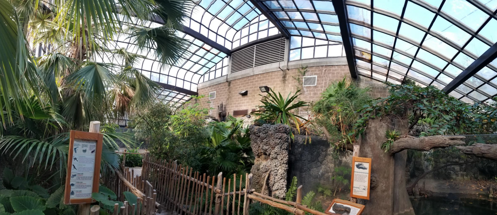 Dec. 2017 - Manatee Springs - Entrance Greenhouse Panorama