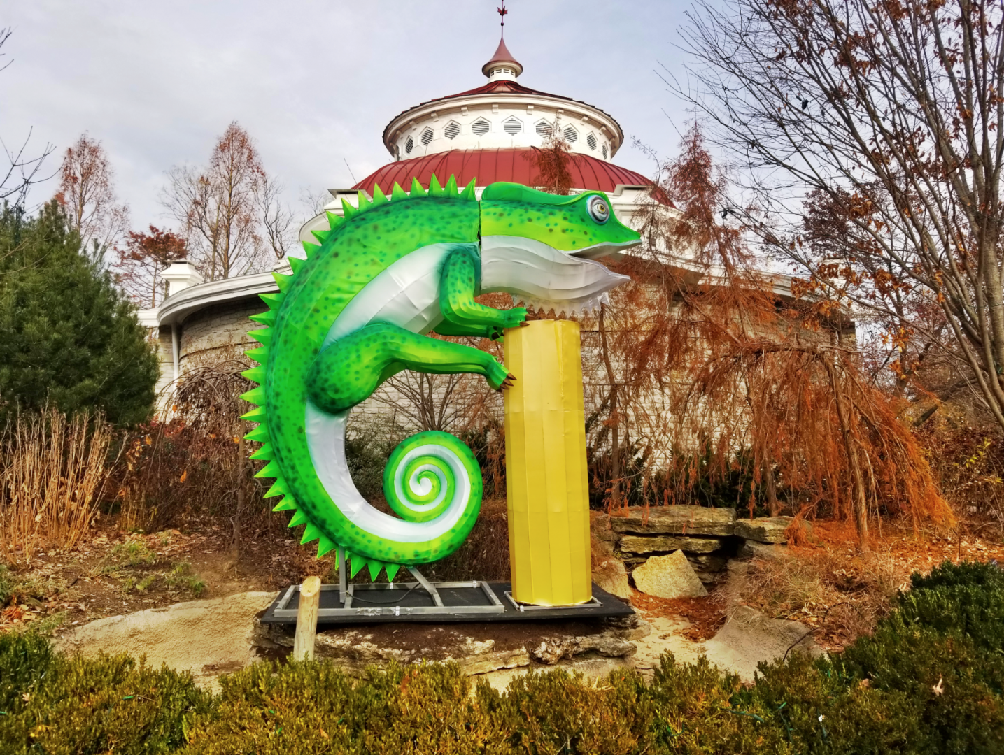 Dec. 2017 - Reptile House - One of Many New Glowing Figures