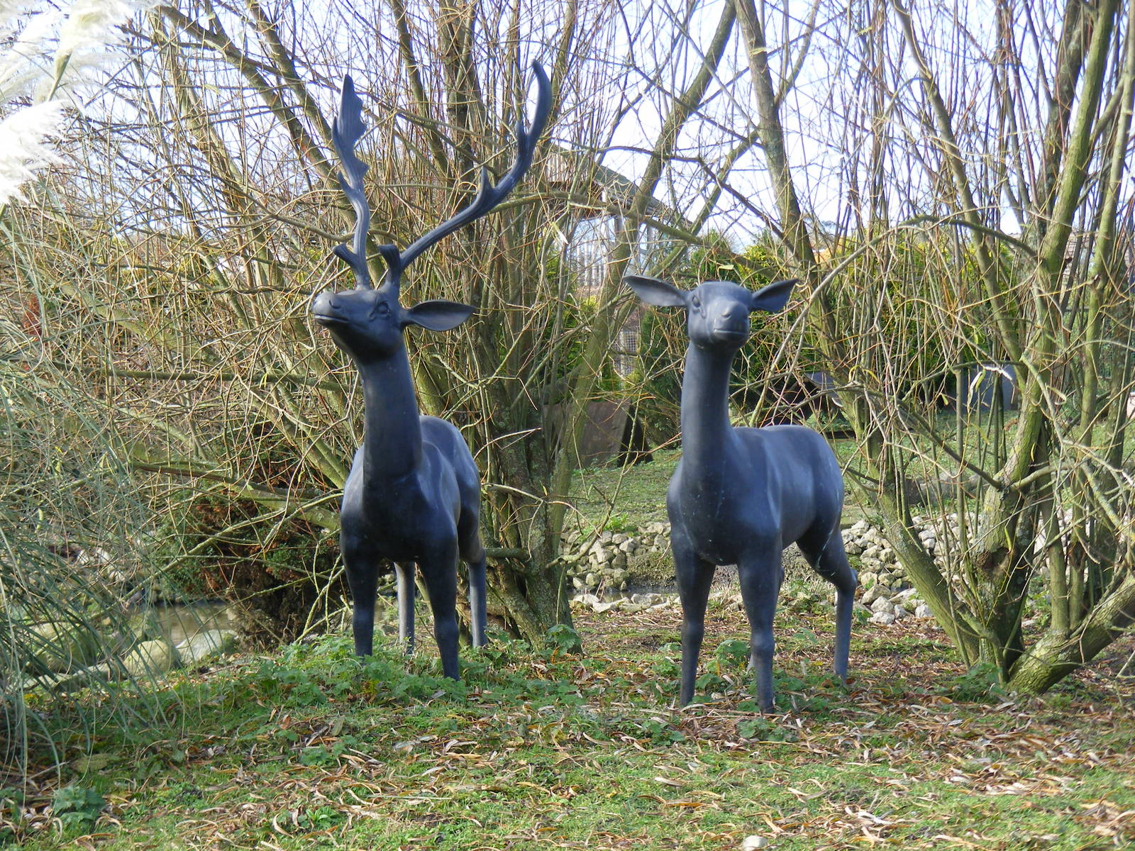 Deer statues at Blackbrook Zoo, 13 November 2010