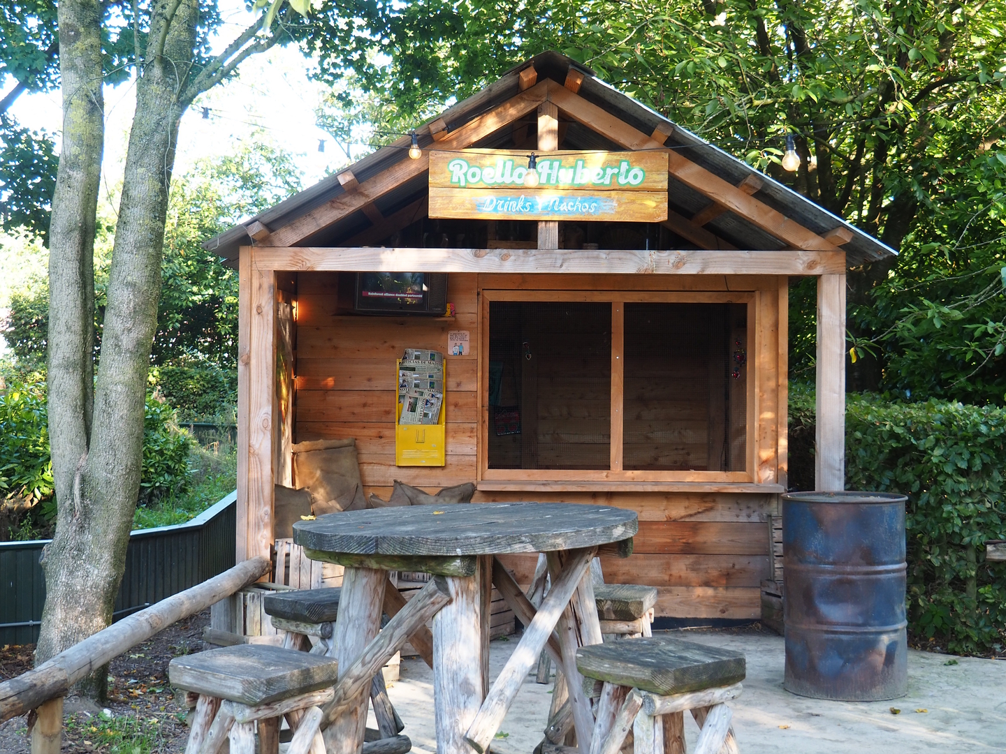 Deforestation education shack, 2022-10-09