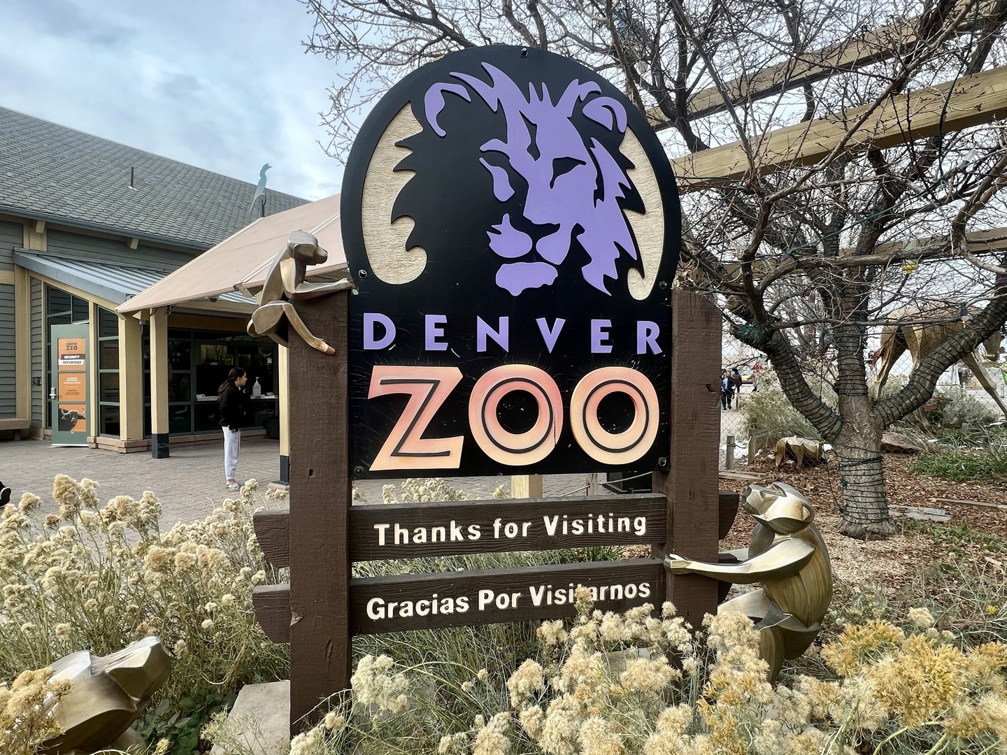 Denver Zoo exit sign