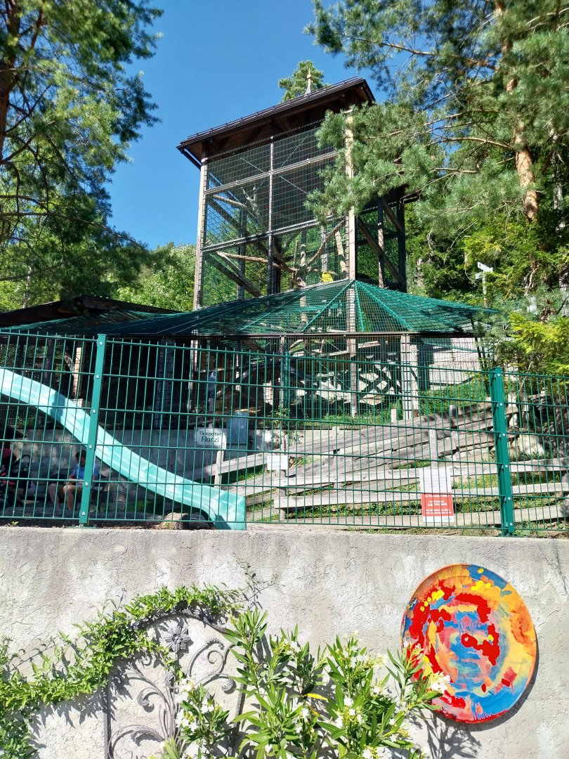 Der Weisser Zoo & Kameltheater Kernhof - Clouded leopard enclosure